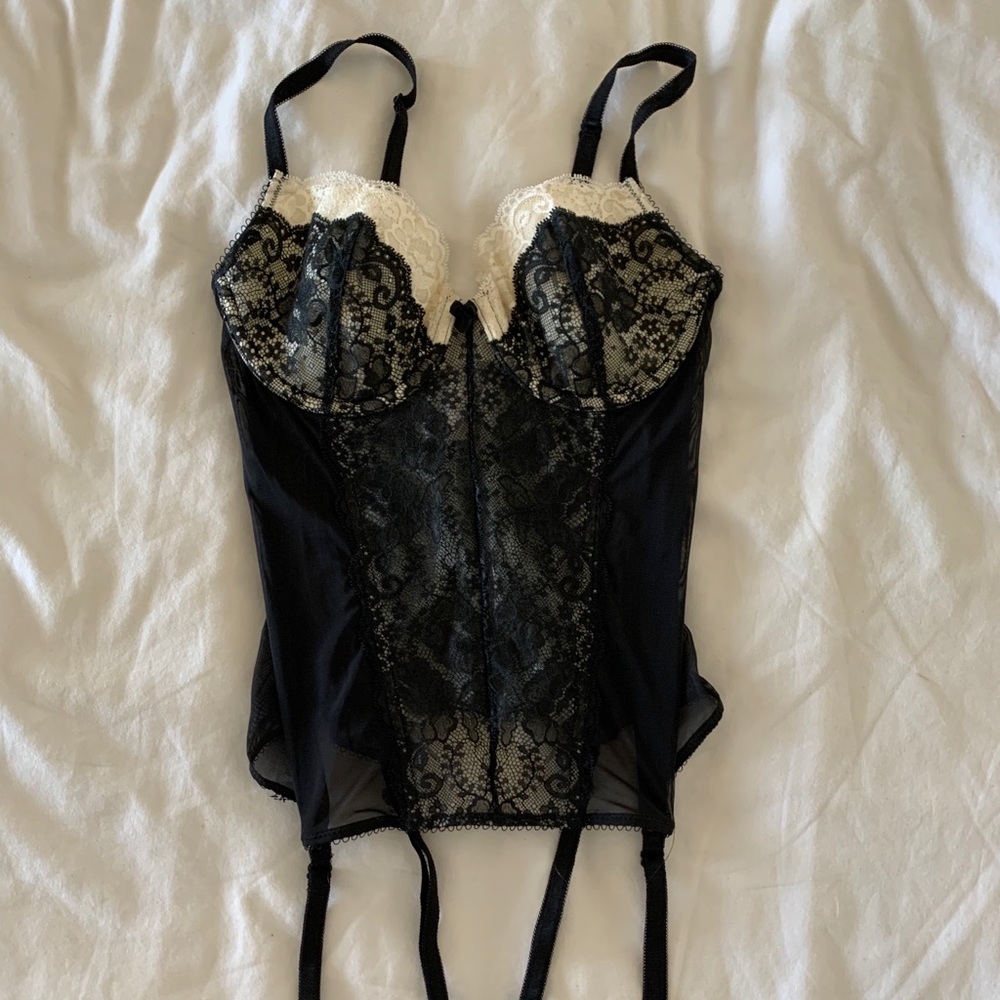 Black lace lingerie